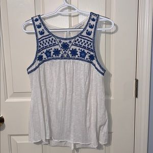 American eagle embroidered tank top